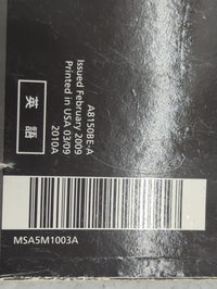 2010 Subaru Forester Owners Manual Book Guide P/N:A8150BE-A MSA5M1003A OEM Used Auto Parts - Oemusedautoparts1.com