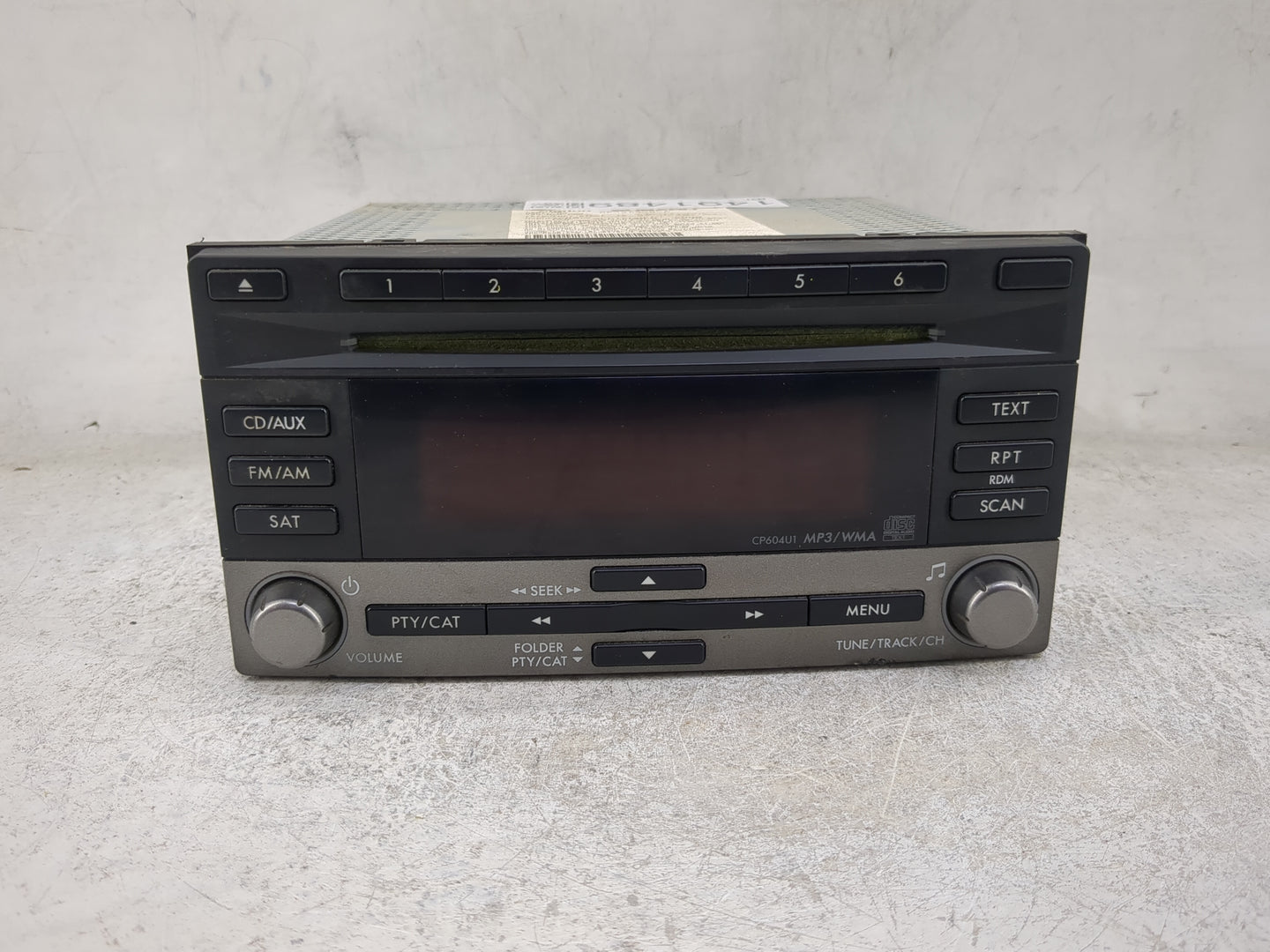 2010 Subaru Forester Radio AM FM Cd Player Receiver Replacement P/N:86201SC601 PF-2982B-B, CP604U1 Fits OEM Used Auto Parts 