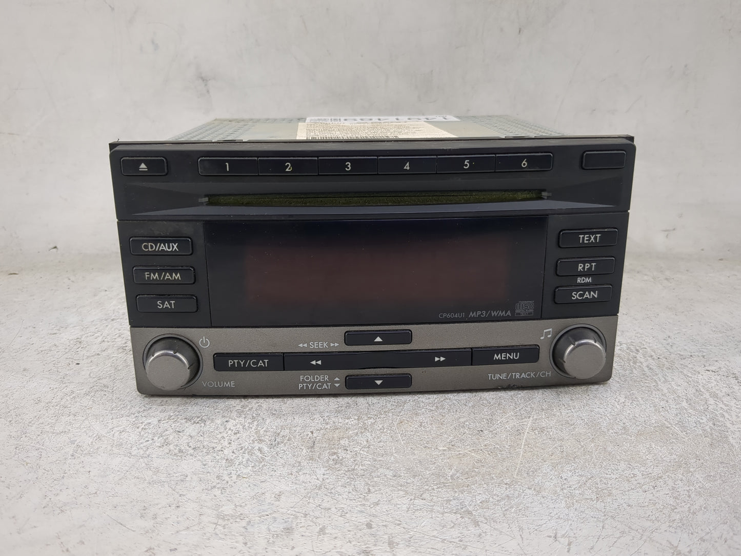 2010 Subaru Forester Radio AM FM Cd Player Receiver Replacement P/N:86201SC601 PF-2982B-B, CP604U1 Fits OEM Used Auto Parts 