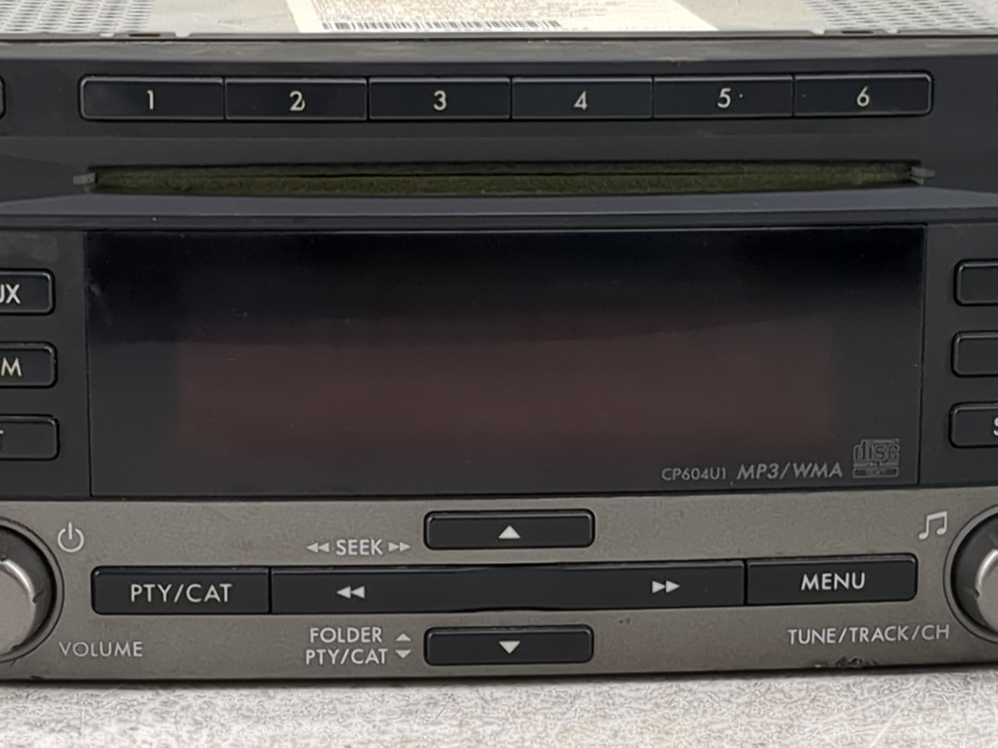 2010 Subaru Forester Radio AM FM Cd Player Receiver Replacement P/N:86201SC601 PF-2982B-B, CP604U1 Fits OEM Used Auto Parts 