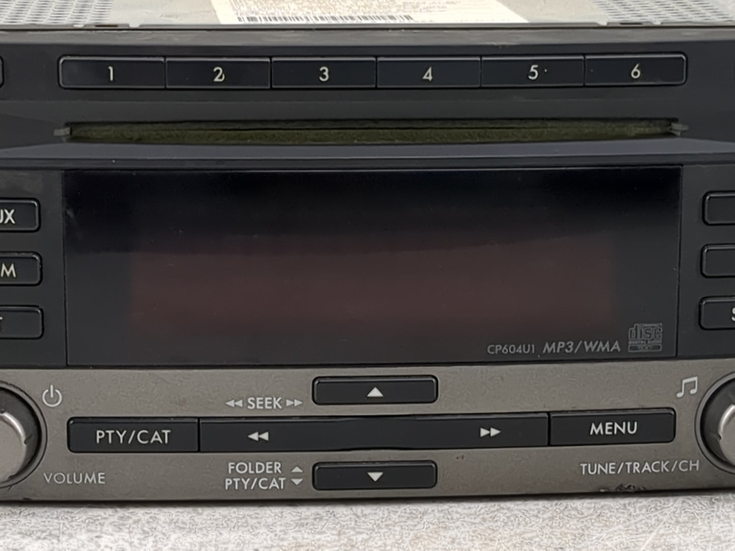 2010 Subaru Forester Radio AM FM Cd Player Receiver Replacement P/N:86201SC601 PF-2982B-B, CP604U1 Fits OEM Used Auto Parts 