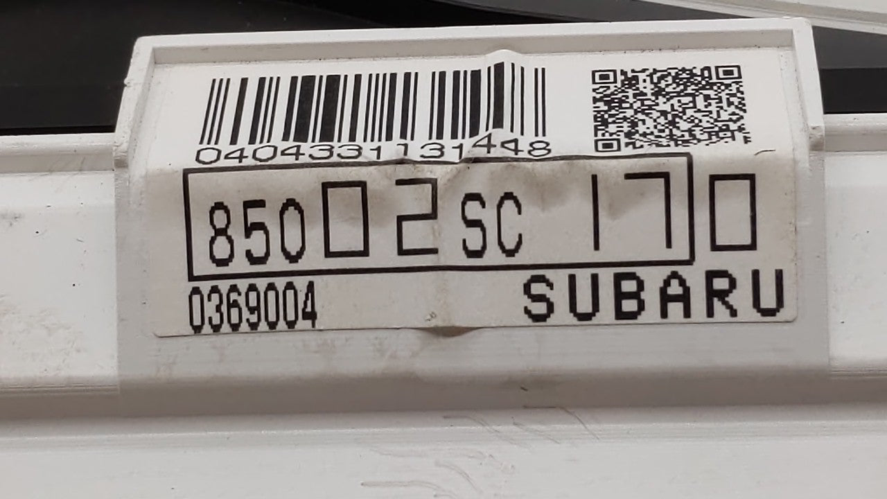 2010 Subaru Forester Instrument Cluster Speedometer Gauges P/N:85002SC170 Fits OEM Used Auto Parts - Oemusedautoparts1.com
