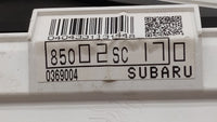 2010 Subaru Forester Instrument Cluster Speedometer Gauges P/N:85002SC170 Fits OEM Used Auto Parts - Oemusedautoparts1.com