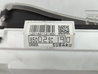 2010 Subaru Forester Instrument Cluster Speedometer Gauges P/N:85002SC190 Fits OEM Used Auto Parts - Oemusedautoparts1.com