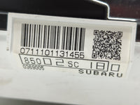 2010 Subaru Forester Instrument Cluster Speedometer Gauges P/N:85002SC180 Fits OEM Used Auto Parts - Oemusedautoparts1.com