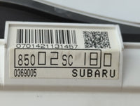 2010 Subaru Forester Instrument Cluster Speedometer Gauges P/N:85002SC180 Fits OEM Used Auto Parts - Oemusedautoparts1.com