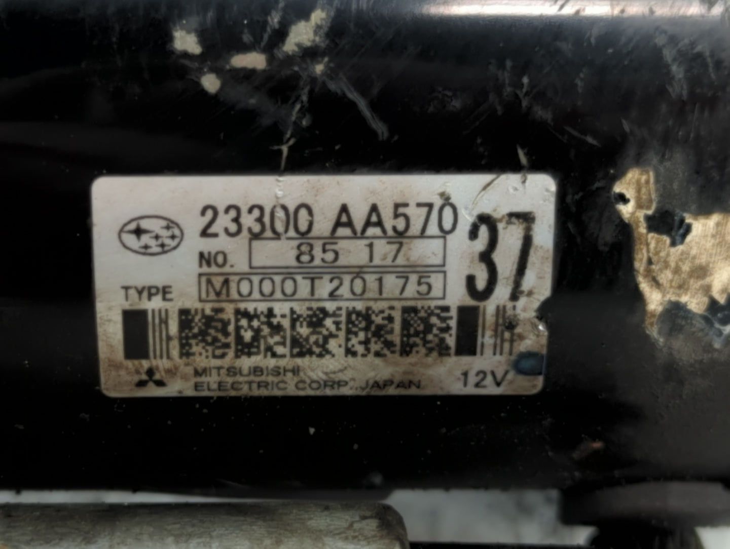 2009-2018 Subaru Forester Car Starter Motor Solenoid OEM P/N:M000T20175 23300 AA570 Fits OEM Used Auto Parts - Oemusedautopa