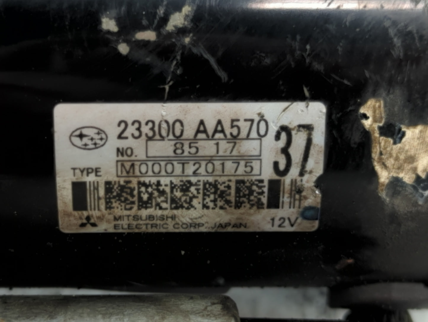 2009-2018 Subaru Forester Car Starter Motor Solenoid OEM P/N:M000T20175 23300 AA570 Fits OEM Used Auto Parts - Oemusedautopa