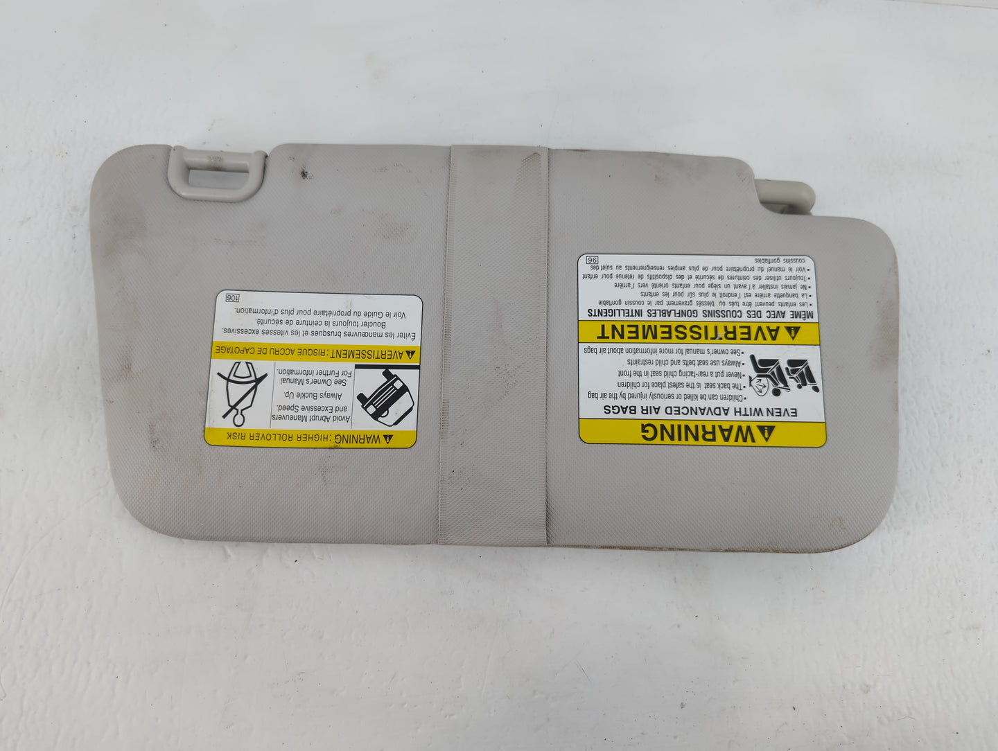 2010 Subaru Forester Sun Visor Shade Replacement Driver Left Mirror Fits OEM Used Auto Parts - Oemusedautoparts1.com