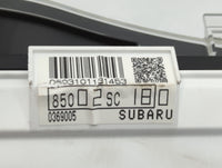 2010 Subaru Forester Instrument Cluster Speedometer Gauges P/N:85002SC180 Miles: Fits OEM Used Auto Parts - Oemusedautoparts