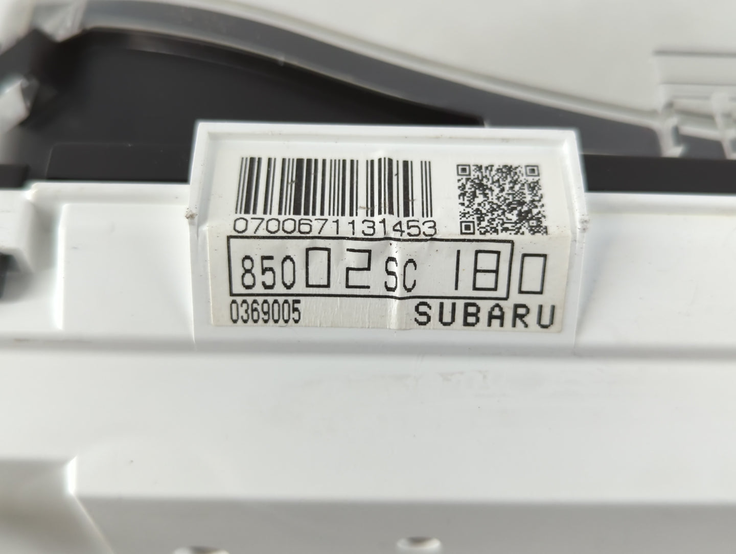2010 Subaru Forester Instrument Cluster Speedometer Gauges P/N:0700671131453 0369005, 85002SC 180 Fits OEM Used Auto Parts -