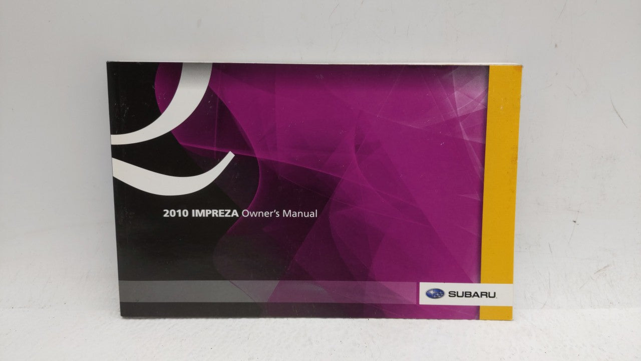 2010 Subaru Impreza Owners Manual Book Guide OEM Used Auto Parts - Oemusedautoparts1.com