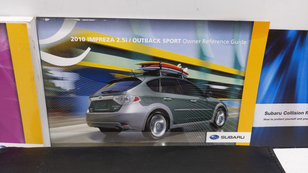 2010 Subaru Impreza Owners Manual Book Guide OEM Used Auto Parts - Oemusedautoparts1.com