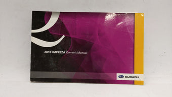 compare product 2010 Subaru Impreza Owners Manual Book Guide OEM Used Auto Parts