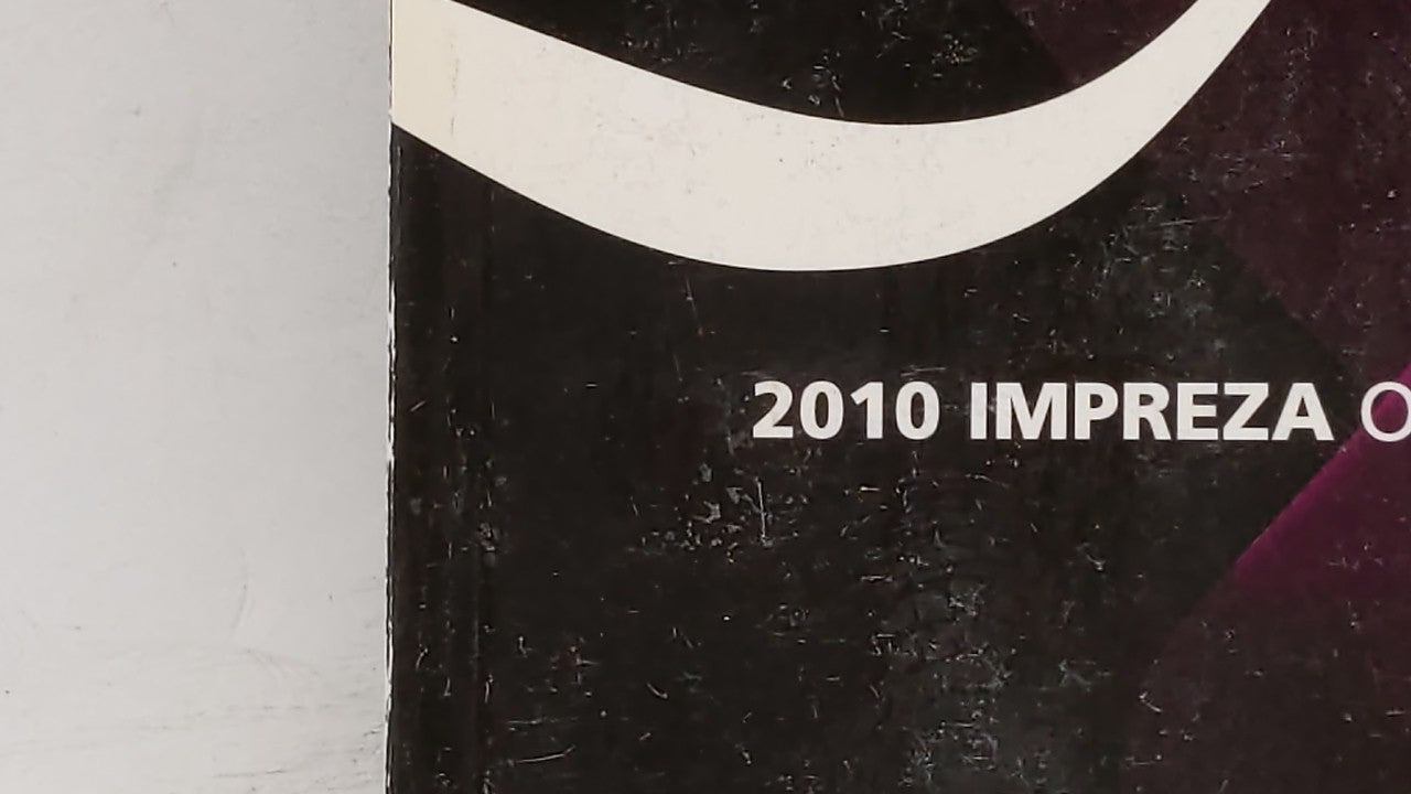 2010 Subaru Impreza Owners Manual Book Guide OEM Used Auto Parts - Oemusedautoparts1.com