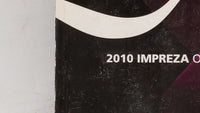 2010 Subaru Impreza Owners Manual Book Guide OEM Used Auto Parts - Oemusedautoparts1.com