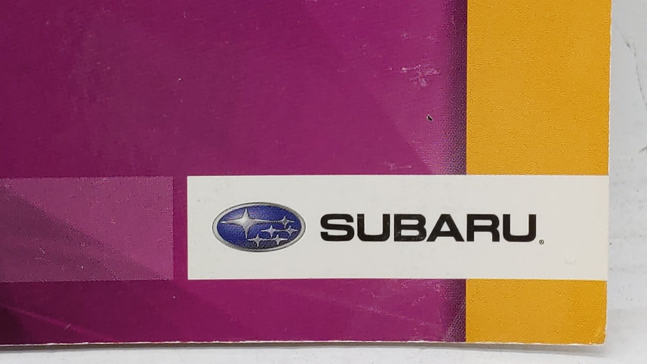 2010 Subaru Impreza Owners Manual Book Guide OEM Used Auto Parts - Oemusedautoparts1.com