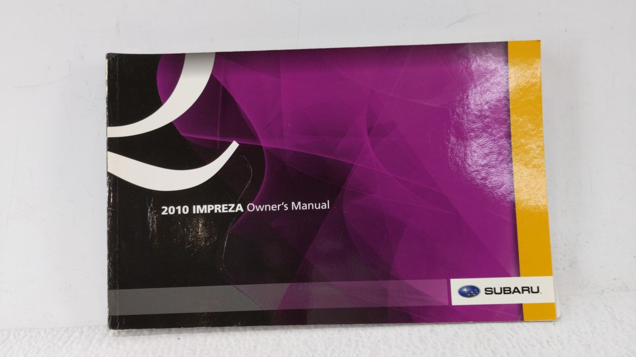2010 Subaru Impreza Owners Manual Book Guide OEM Used Auto Parts - Oemusedautoparts1.com