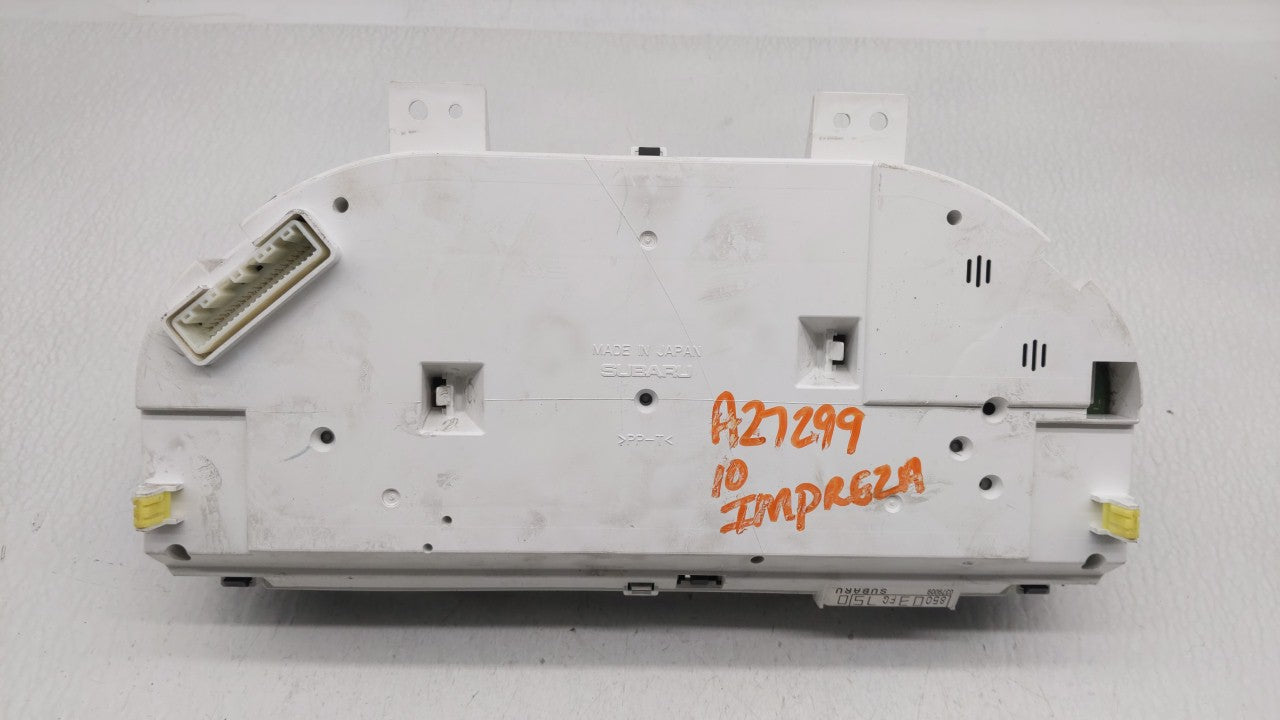 2010-2011 Subaru Impreza Instrument Cluster Speedometer Gauges P/N:85003FG750 85003FG750 Fits Fits 2010 2011 OEM Used Auto P