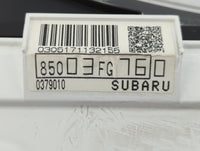 2010-2011 Subaru Impreza Instrument Cluster Speedometer Gauges P/N:85003FG760 Fits Fits 2010 2011 OEM Used Auto Parts - Oemu