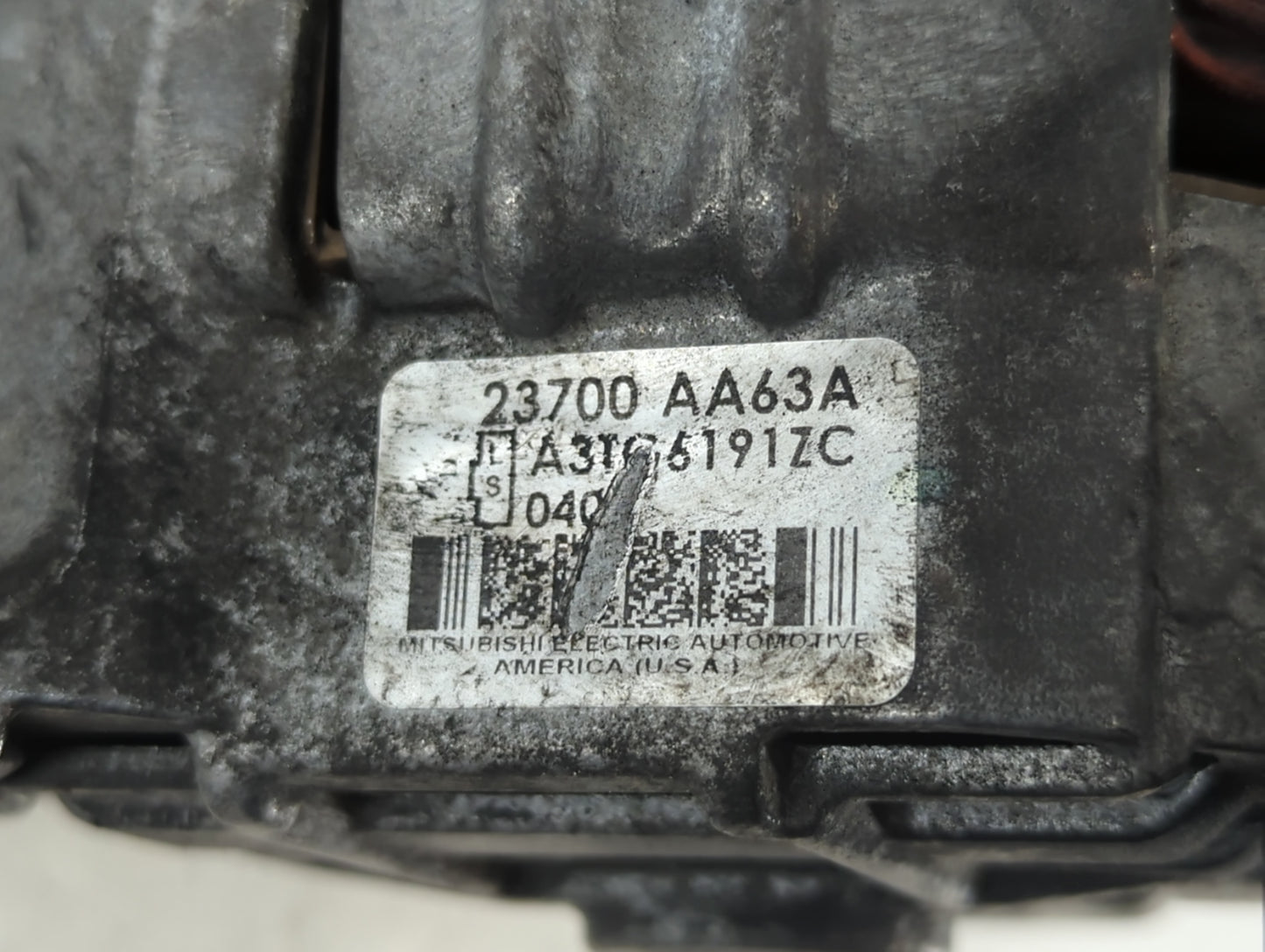 2010-2012 Subaru Legacy Alternator Replacement Generator Charging Assembly Engine OEM P/N:23700 AA63A Fits Fits 2010 2011 20