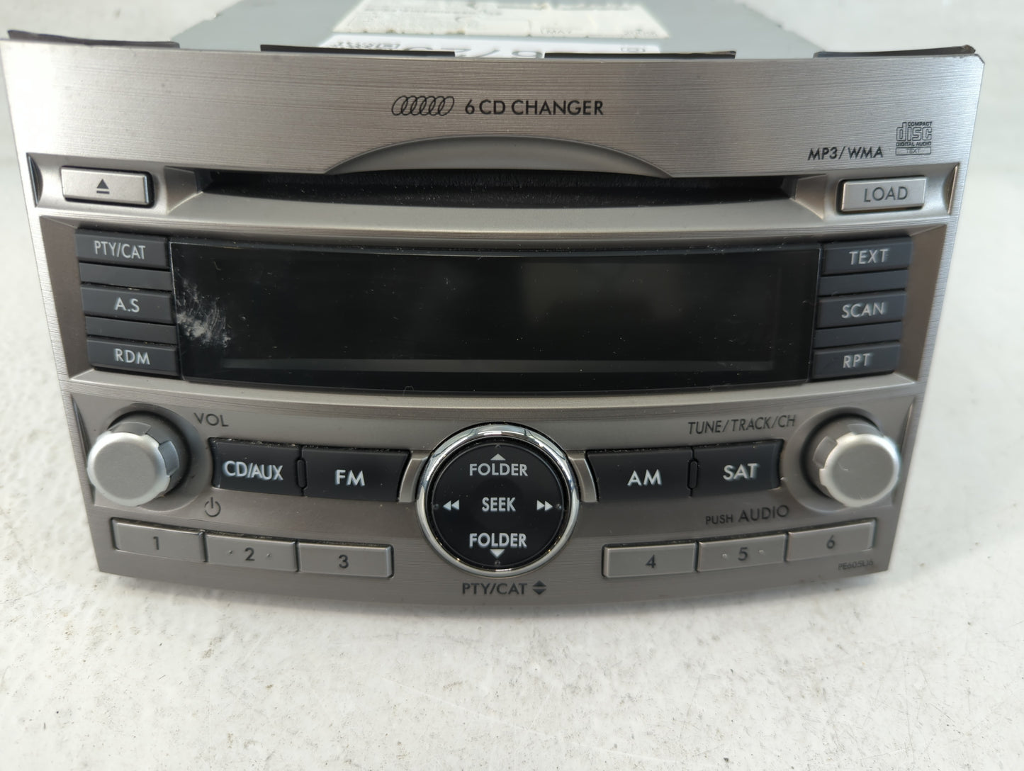 2010-2012 Subaru Legacy Radio AM FM Cd Player Receiver Replacement P/N:86201AJ60A Fits Fits 2010 2011 2012 OEM Used Auto Par