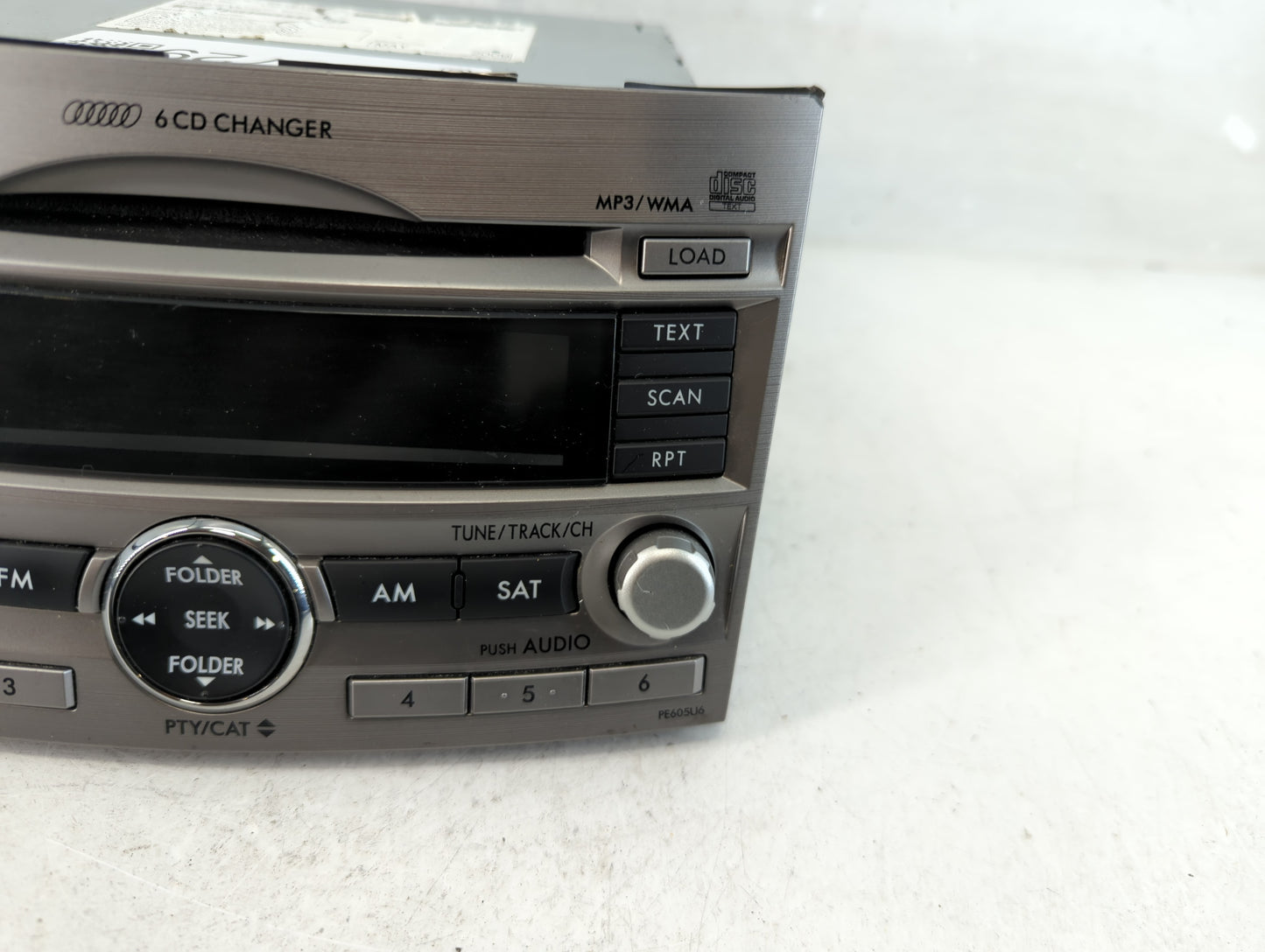 2010-2012 Subaru Legacy Radio AM FM Cd Player Receiver Replacement P/N:86201AJ60A Fits Fits 2010 2011 2012 OEM Used Auto Par