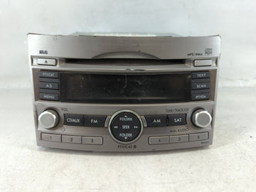 2010-2012 Subaru Legacy Radio AM FM Cd Player Receiver Replacement P/N:86201AJ64A Fits Fits 2010 2011 2012 OEM Used Auto Par