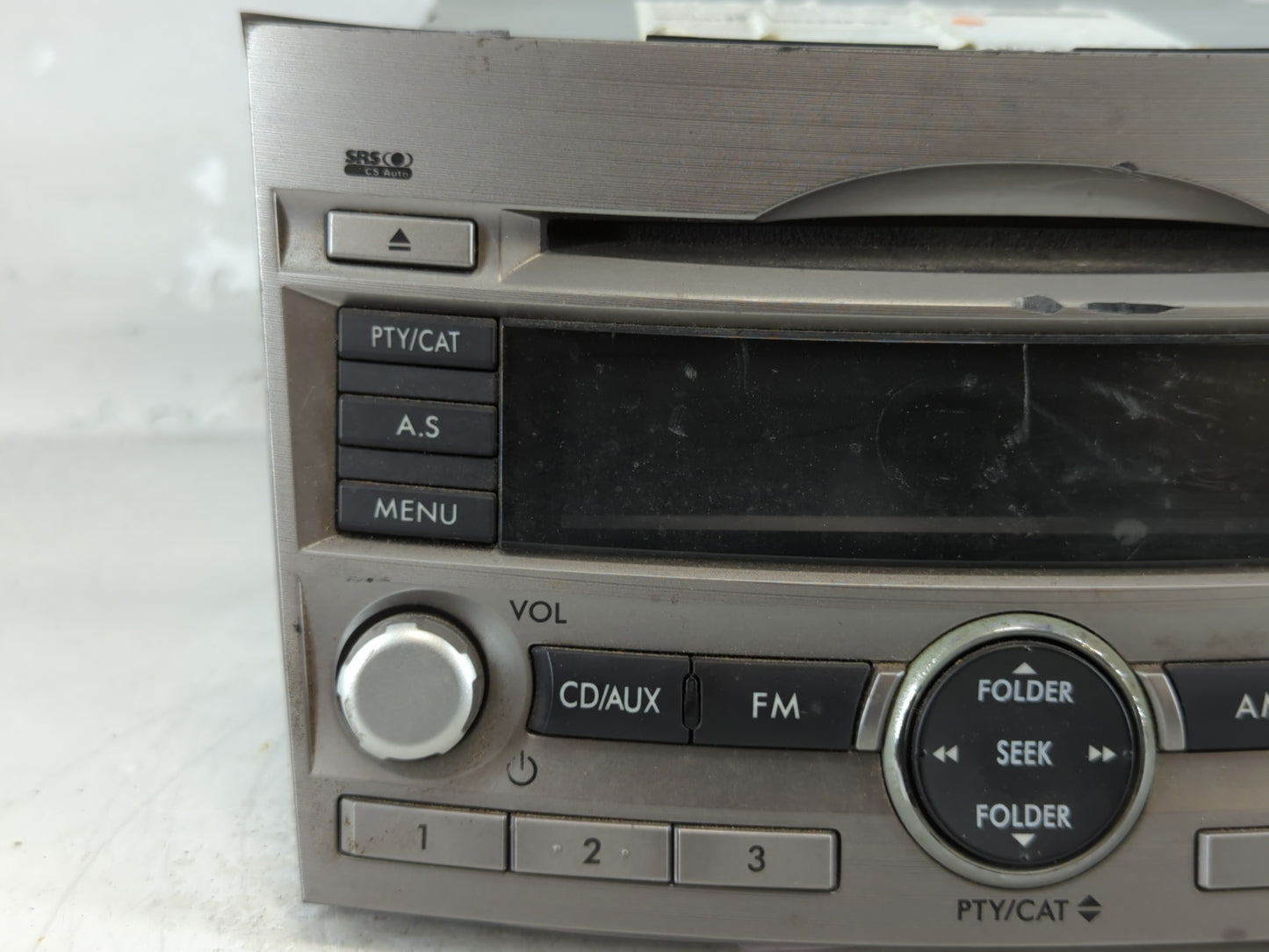 2010-2012 Subaru Legacy Radio AM FM Cd Player Receiver Replacement P/N:86201AJ64A Fits Fits 2010 2011 2012 OEM Used Auto Par