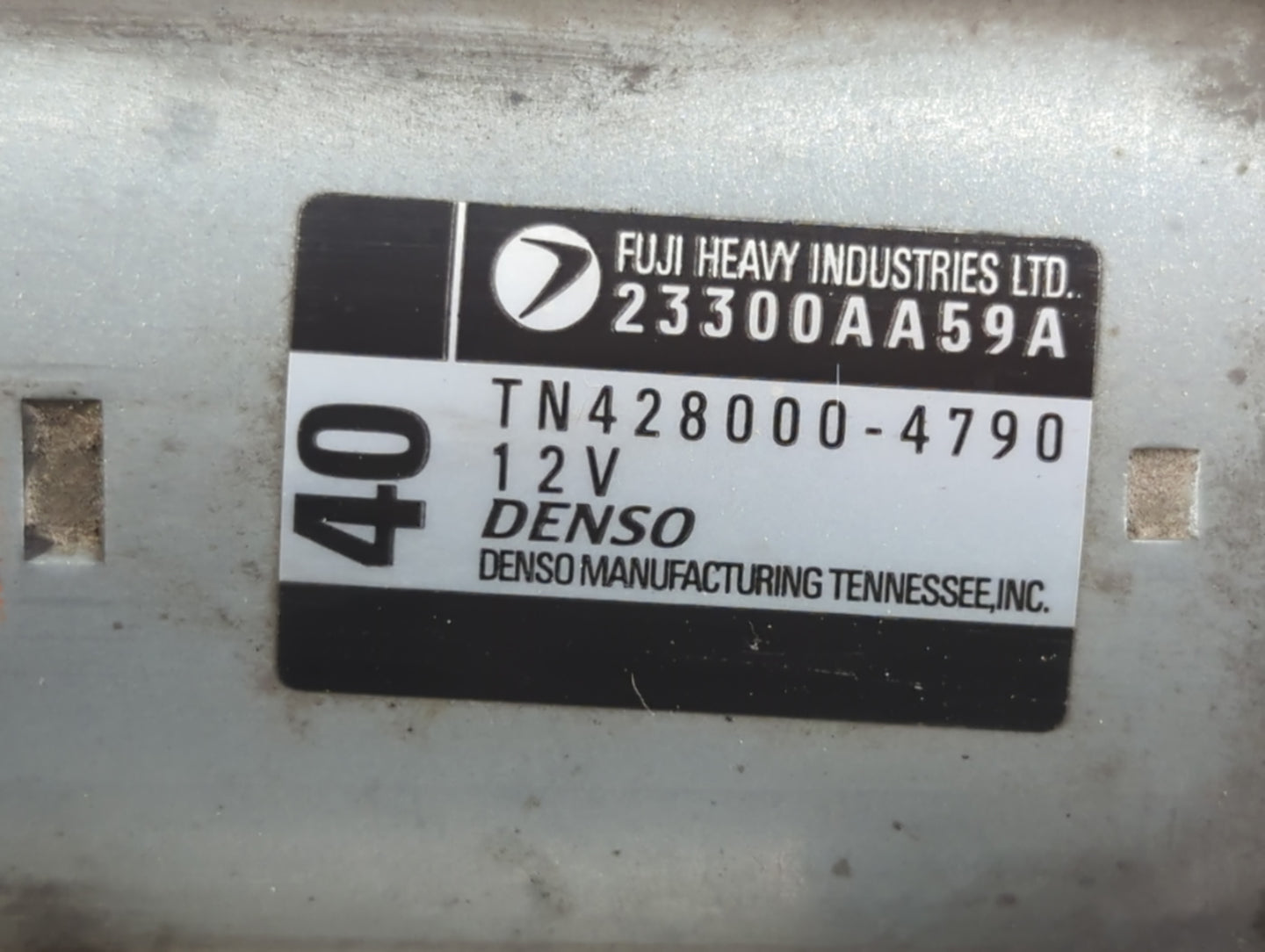 2008-2015 Subaru Legacy Car Starter Motor Solenoid OEM P/N:TN428000-4790 23300AA59A Fits OEM Used Auto Parts - Oemusedautopa