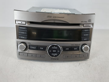 2010 Subaru Legacy Radio AM FM Cd Player Receiver Replacement P/N:86201J60A Fits OEM Used Auto Parts - Oemusedautoparts1.com