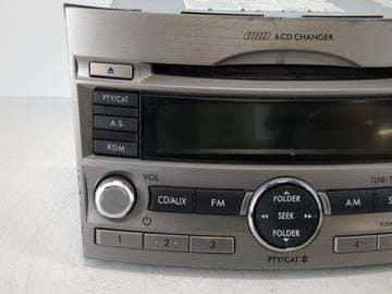 2010 Subaru Legacy Radio AM FM Cd Player Receiver Replacement P/N:86201J60A Fits OEM Used Auto Parts
