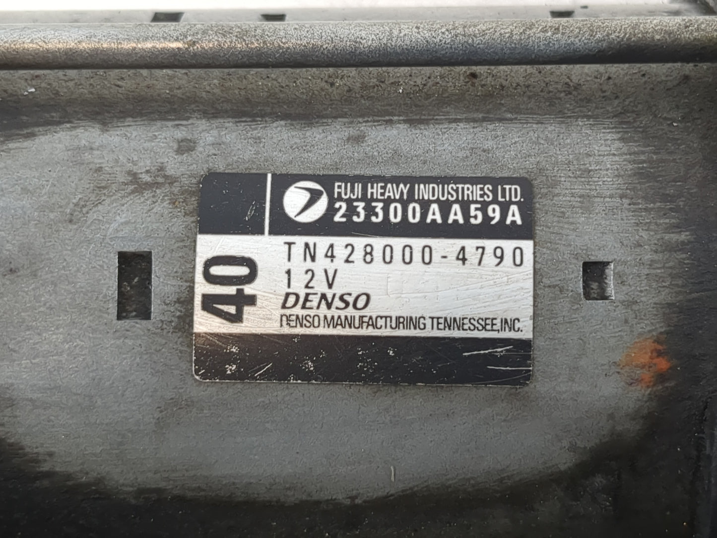 2008-2015 Subaru Legacy Car Starter Motor Solenoid OEM P/N:23300AA59A Fits Fits 2008 2009 2010 2011 2012 2013 2014 2015 OEM 