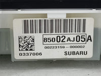 2010 Subaru Legacy Instrument Cluster Speedometer Gauges P/N:85002AJ05A Fits OEM Used Auto Parts - Oemusedautoparts1.com