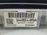 2010 Subaru Legacy Instrument Cluster Speedometer Gauges P/N:85002AJ05A Fits OEM Used Auto Parts - Oemusedautoparts1.com