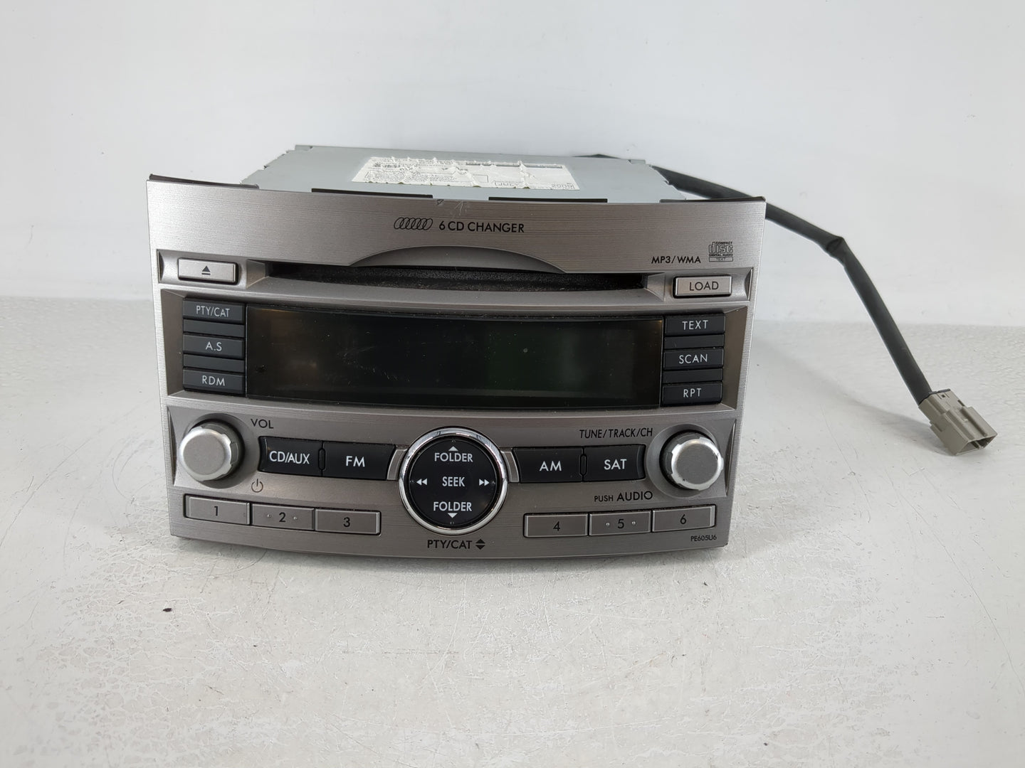 2010-2012 Subaru Legacy Radio AM FM Cd Player Receiver Replacement P/N:86201AJ60A Fits Fits 2010 2011 2012 OEM Used Auto Par