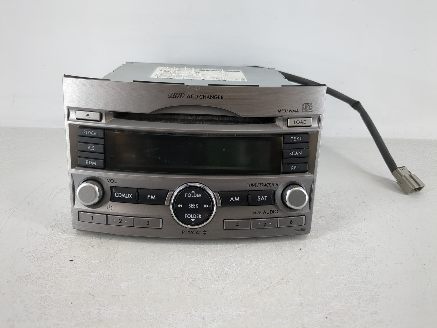 2010-2012 Subaru Legacy Radio AM FM Cd Player Receiver Replacement P/N:86201AJ60A Fits Fits 2010 2011 2012 OEM Used Auto Par