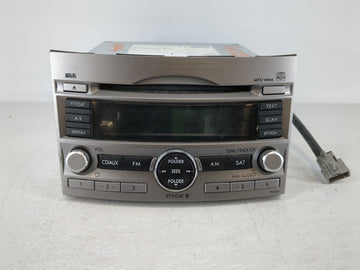 2010-2012 Subaru Legacy Radio AM FM Cd Player Receiver Replacement P/N:86201AJ64A Fits Fits 2010 2011 2012 OEM Used Auto Par