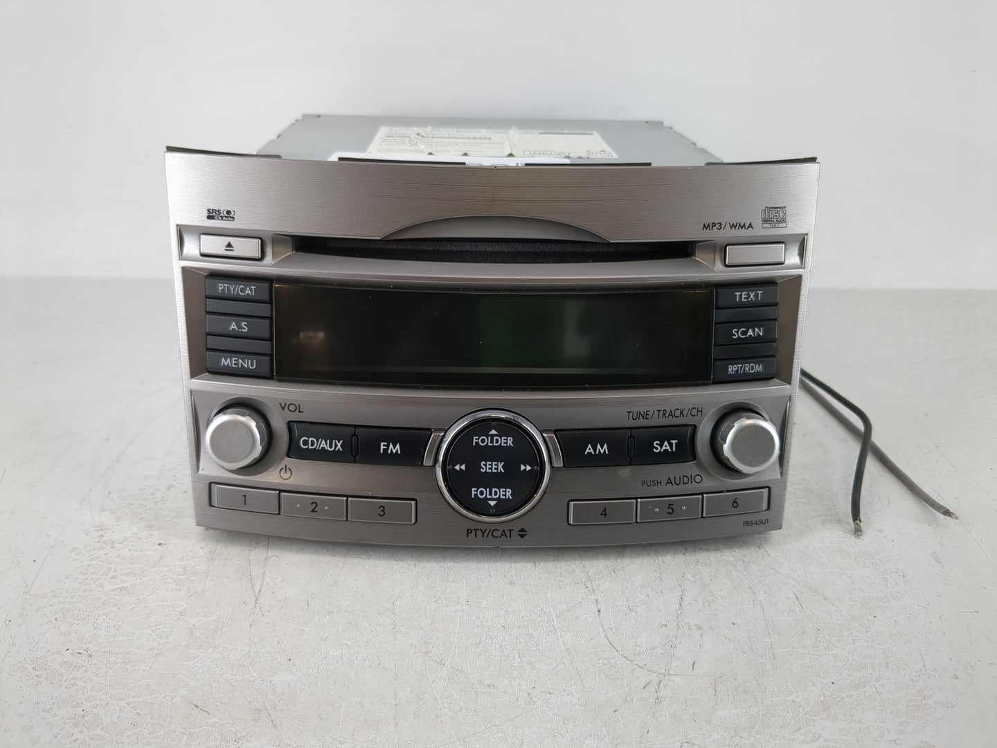 2010-2012 Subaru Legacy Radio AM FM Cd Player Receiver Replacement P/N:86201AJ64A Fits Fits 2010 2011 2012 OEM Used Auto Par