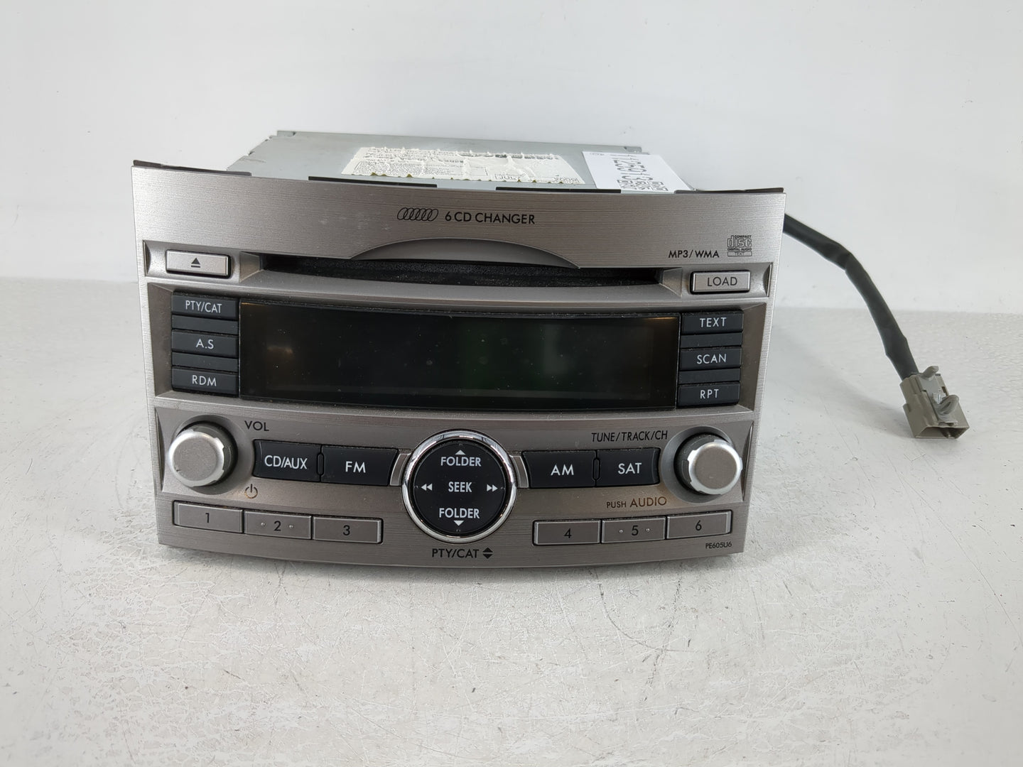 2010-2012 Subaru Legacy Radio AM FM Cd Player Receiver Replacement Fits Fits 2010 2011 2012 OEM Used Auto Parts - Oemusedaut