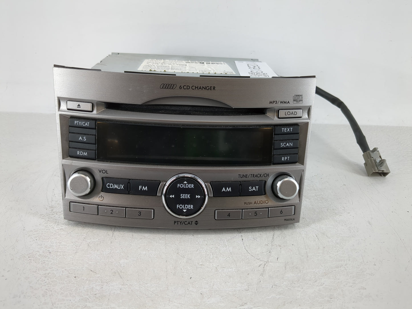 2010-2012 Subaru Legacy Radio AM FM Cd Player Receiver Replacement Fits Fits 2010 2011 2012 OEM Used Auto Parts - Oemusedaut