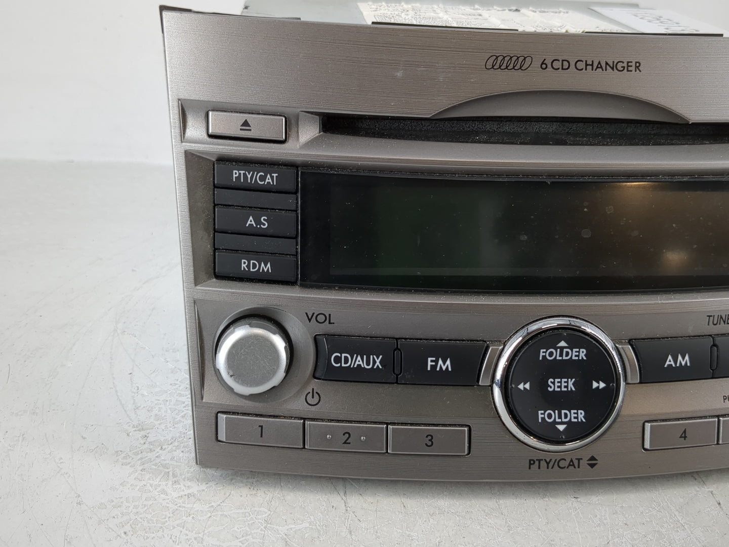 2010-2012 Subaru Legacy Radio AM FM Cd Player Receiver Replacement Fits Fits 2010 2011 2012 OEM Used Auto Parts - Oemusedaut