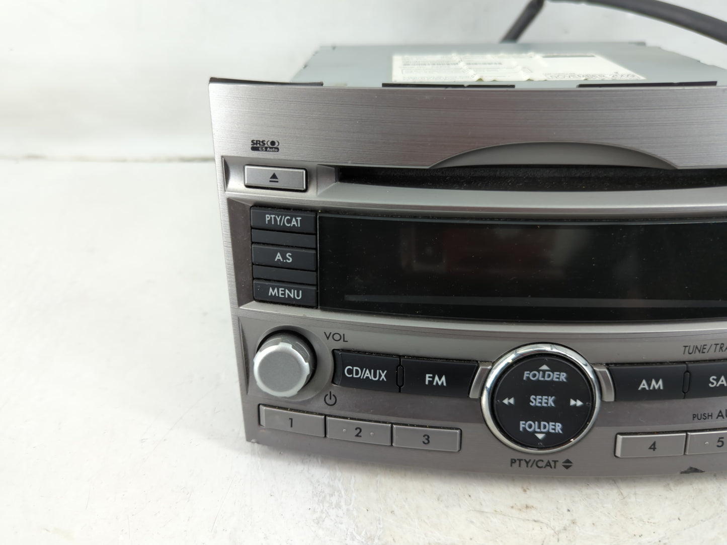 2010-2012 Subaru Legacy Radio AM FM Cd Player Receiver Replacement P/N:86201AJ64A Fits Fits 2010 2011 2012 OEM Used Auto Par