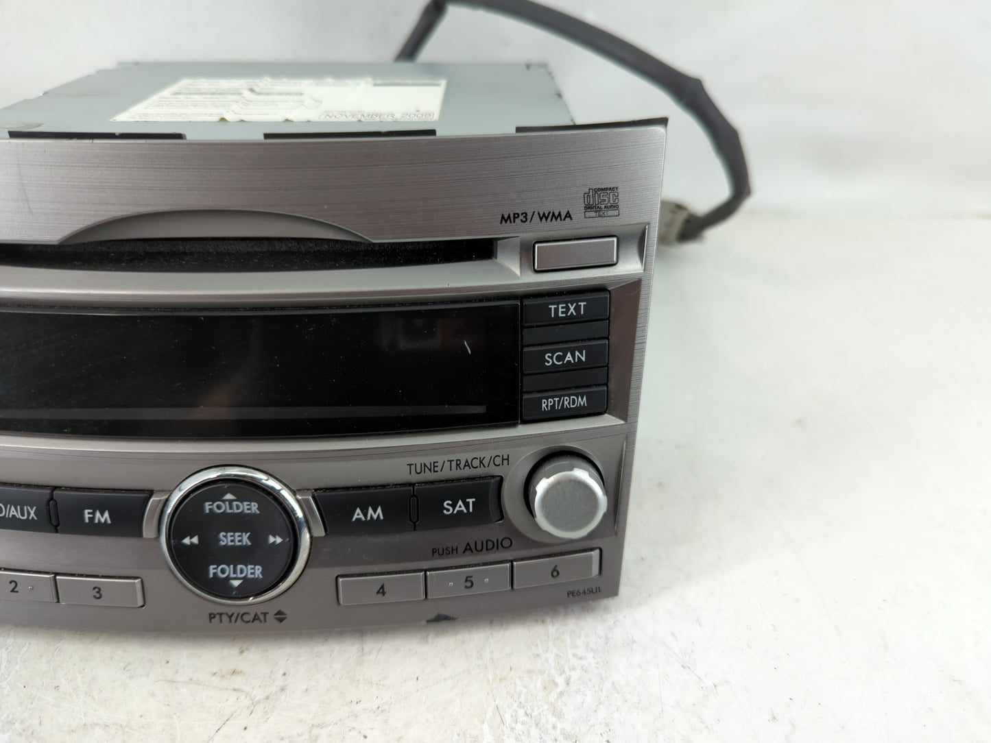 2010-2012 Subaru Legacy Radio AM FM Cd Player Receiver Replacement P/N:86201AJ64A Fits Fits 2010 2011 2012 OEM Used Auto Par