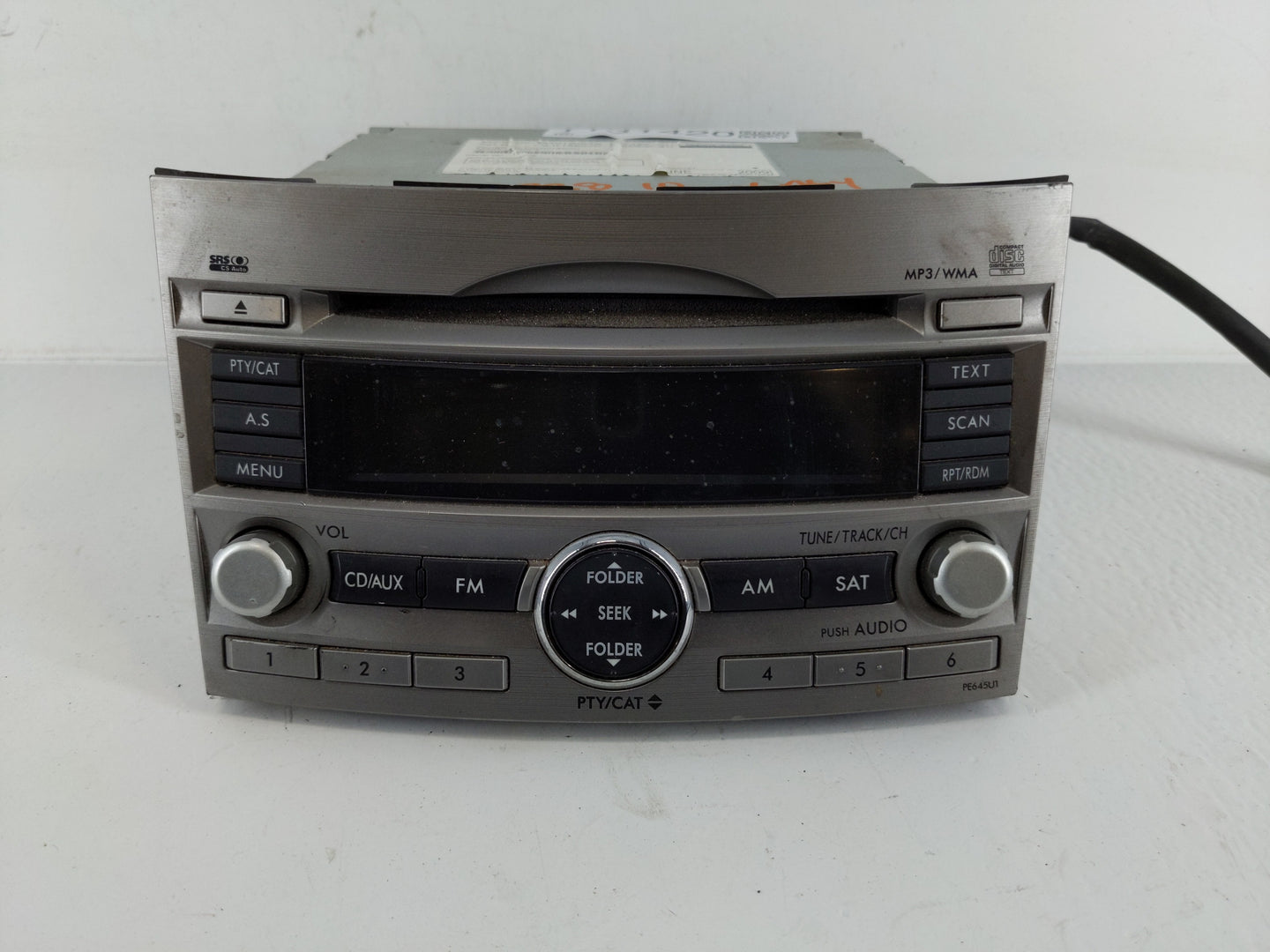 2010-2012 Subaru Legacy Radio AM FM Cd Player Receiver Replacement P/N:86201AJ64A Fits Fits 2010 2011 2012 OEM Used Auto Par
