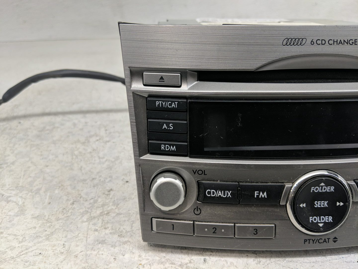 2010-2012 Subaru Legacy Radio AM FM Cd Player Receiver Replacement P/N:86201AJ60A Fits Fits 2010 2011 2012 OEM Used Auto Par