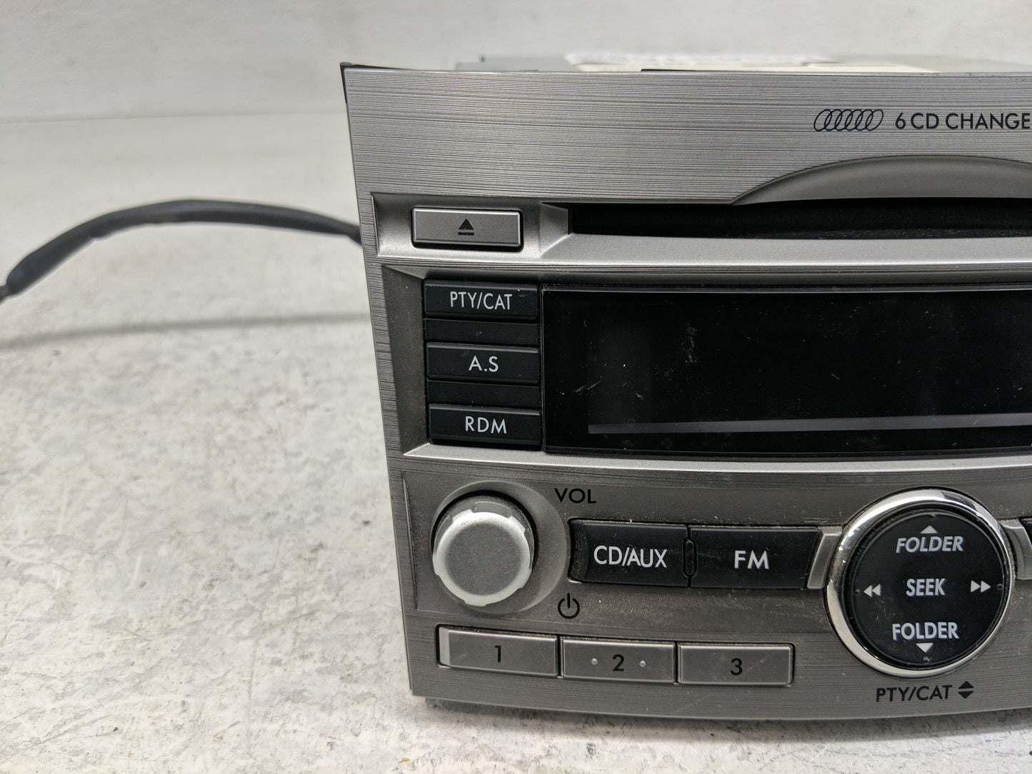 2010-2012 Subaru Legacy Radio AM FM Cd Player Receiver Replacement P/N:86201AJ60A Fits Fits 2010 2011 2012 OEM Used Auto Par
