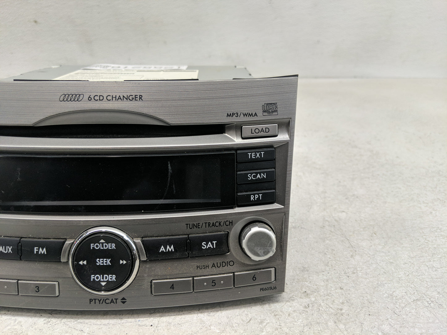 2010-2012 Subaru Legacy Radio AM FM Cd Player Receiver Replacement P/N:86201AJ60A Fits Fits 2010 2011 2012 OEM Used Auto Par