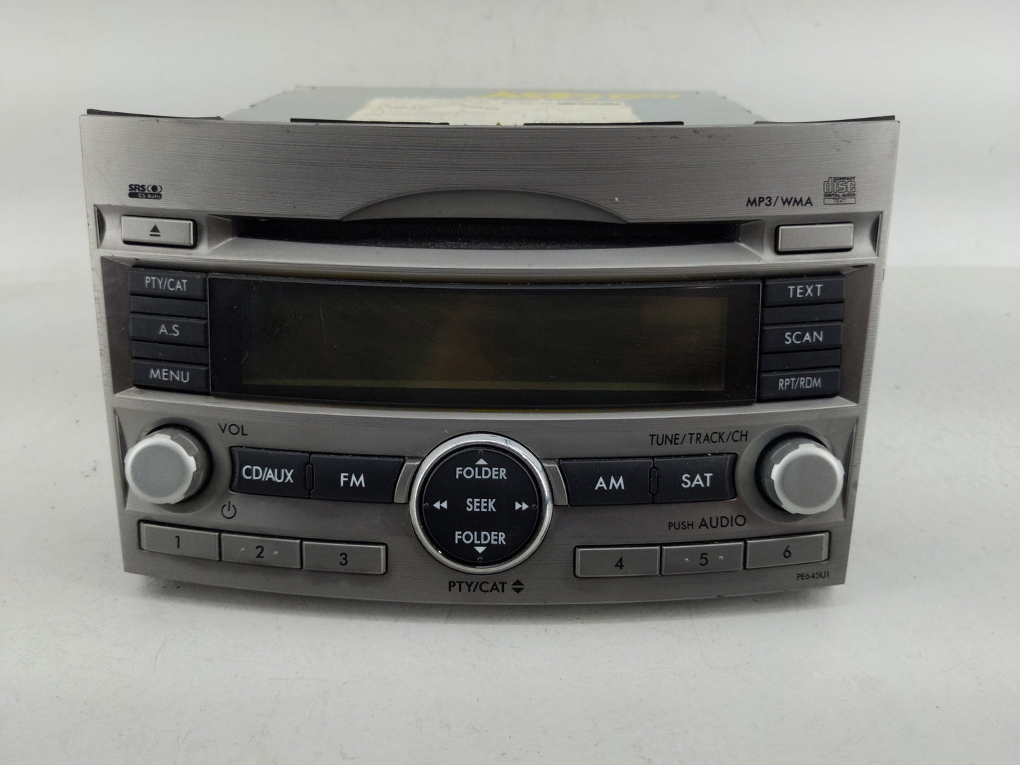 2010-2012 Subaru Legacy Radio AM FM Cd Player Receiver Replacement P/N:86201AJ64A Fits Fits 2010 2011 2012 OEM Used Auto Par