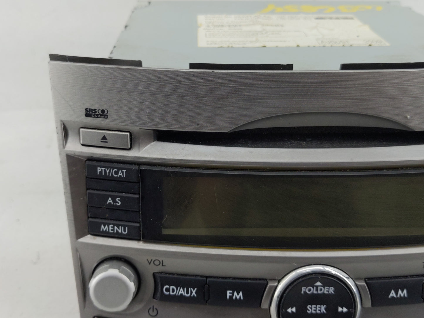 2010-2012 Subaru Legacy Radio AM FM Cd Player Receiver Replacement P/N:86201AJ64A Fits Fits 2010 2011 2012 OEM Used Auto Par